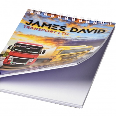 Logotrade Firmengeschenke das Foto: Desk-Mate® A6 Notizbuch mit Spiralbindung