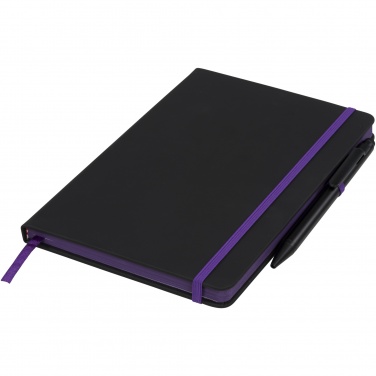 Logotrade werbemittel das Foto: Noir Edge A5 Notizbuch mit farbigem Rand
