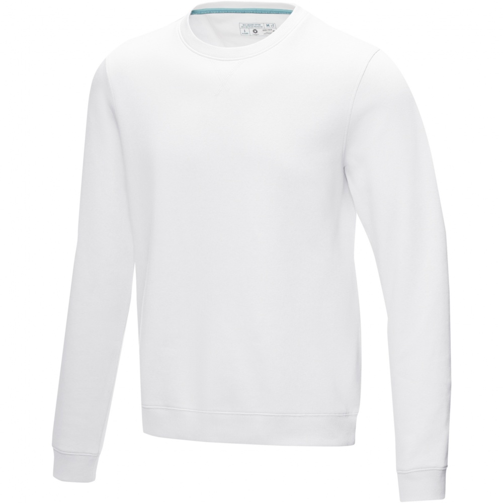 Logotrade Werbegeschenke das Foto: Jasper Pullover mit Rundhalsausschnitt aus Bio-Material für Herren