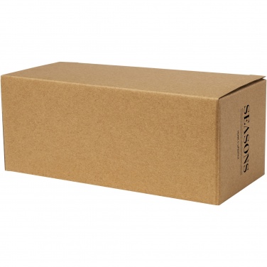 Logotrade Logogeschenke das Foto: Manti 2-teiliger 100 ml doppelwandiger Glasbecher mit Bambusuntersetzer 