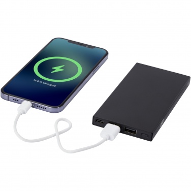 Logotrade Werbeartikel das Foto: Connect 5000 mAh Powerbank aus recyceltem Aluminium