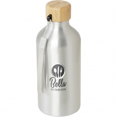 Logotrade Firmengeschenke das Foto: Malpeza 500 ml RCS-zertifizierte Wasserflasche aus recyceltem Aluminium 