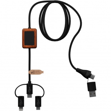 Logotrade Werbeartikel das Foto: SCX.design C46 5-in-1 CarPlay-Kabel mit Leuchtlogo