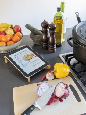 Logotrade Firmengeschenke das Foto: Tragbare Bambus Laptop-Stütze