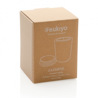 Logotrade Logogeschenke das Foto: Ukiyo Deluxe parfümierte Kerze mit Bambusdeckel