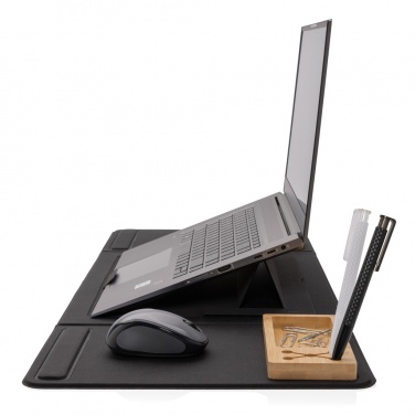 Logotrade werbemittel das Foto: Impact AWARE RPET faltbare Desk-Organizer mit Laptop-Ständer