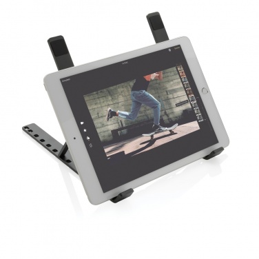 Logotrade Logogeschenke das Foto: Terra universeller Laptop-/Tablet-Ständer aus RCS Aluminium