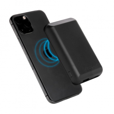 Logotrade Werbeartikel das Foto: Magnetische 5.000 mAh Wireless Powerbank