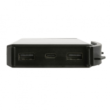Logotrade werbemittel das Foto: Skywave 10000mAh Solarpowerbank aus RCS recycelt. Kunststoff