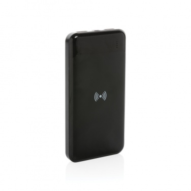 Logotrade Firmengeschenke das Foto: Wireless Powerbank aus RCS Standard recyceltem Kunststoff
