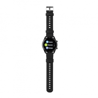 Logotrade Werbeartikel das Foto: Runde Fit Watch aus RCS recyceltem TPU