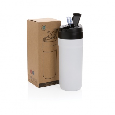 Logotrade Geschäftsgeschenke das Foto: RCS recyc. Stainless Steel Becher mit Hot & Cold Verschluss