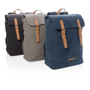 Logotrade Logogeschenke das Foto: Canvas Laptop-Rucksack, PVC-frei