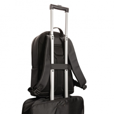 Logotrade Logogeschenke das Foto: Swiss Peak Deluxe PU Laptop-Rucksack, PVC-frei