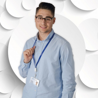 Logotrade Logogeschenke das Foto: Lanyard mit USB-Kabel LE PORT