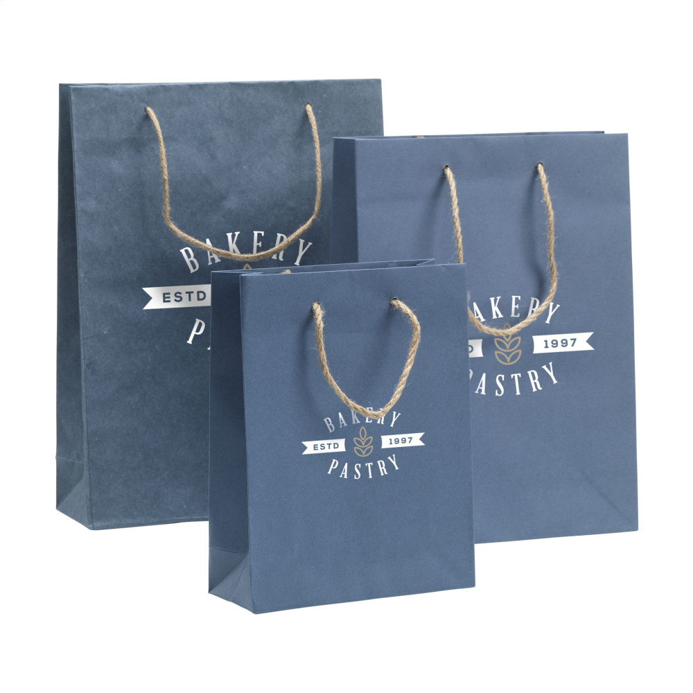 Logotrade Firmengeschenke das Foto: Leaf It Bag recycelt mit Jeansfasern (180 g/m²) L