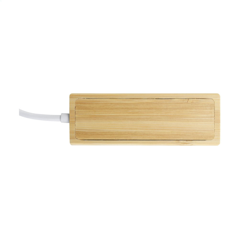 Logotrade Werbeartikel das Foto: Bambus USB-Hub