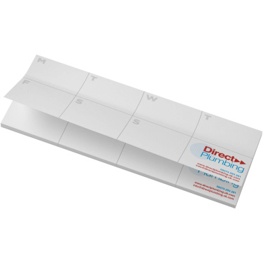 Logotrade Geschäftsgeschenke das Foto: Sticky-Mate® Haftnotizen mit Kalender aus recyceltem Material