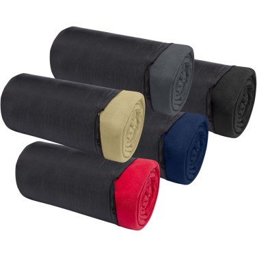 Logotrade Werbegeschenke das Foto: Huggy Fleecedecke mit Hülle 220 × 250 cm