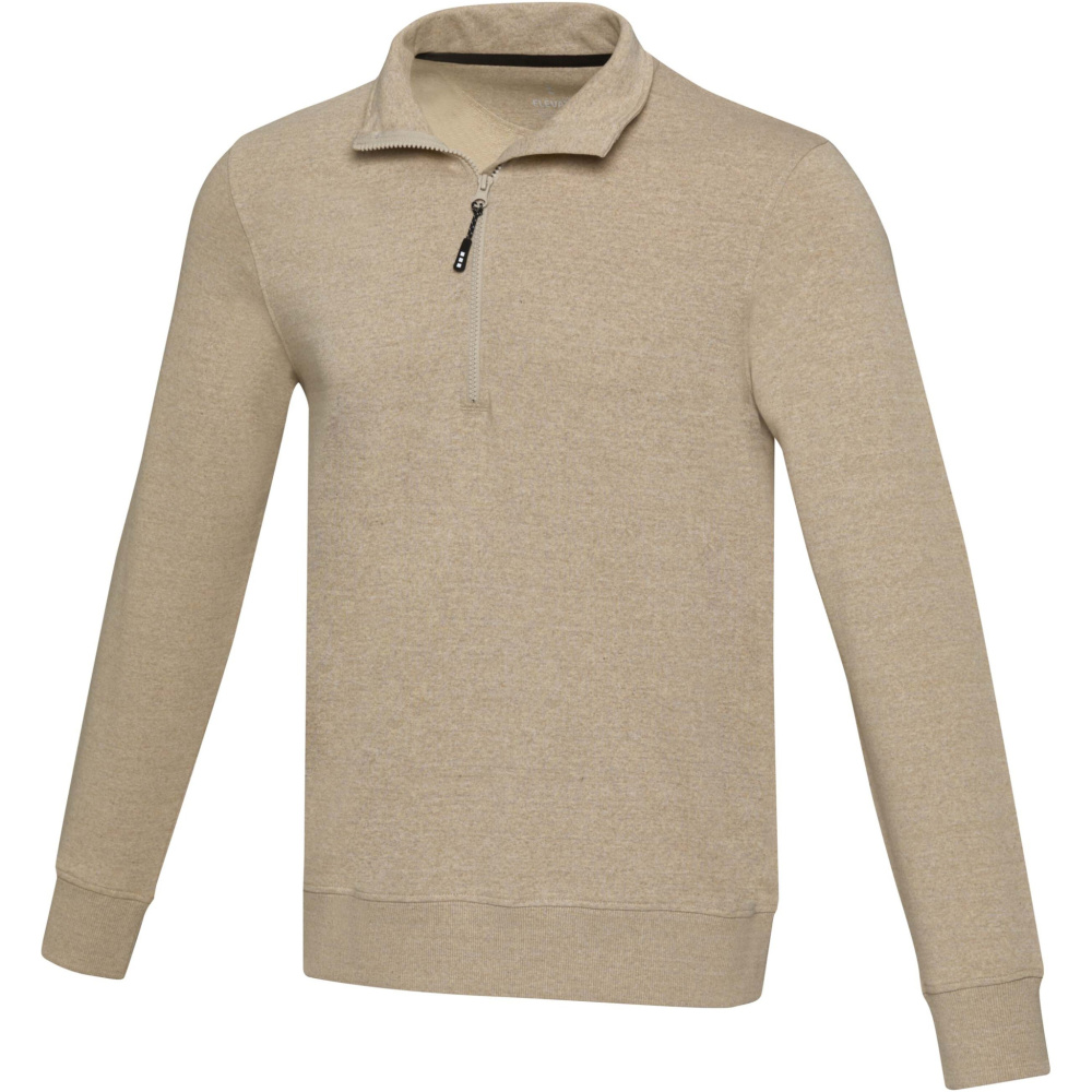 Logotrade Werbegeschenke das Foto: Tin Aware™ Pullover mit Half-Zip Reißverschluss aus recyceltem Material Unisex