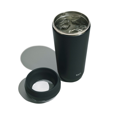 Logotrade Werbegeschenke das Foto: Topl-Trinkbecher aus rec. Stahl mit 360-Grad-Deckel 354ml