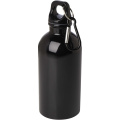 Oregon 400 ml RCS-zertifizierte, einwandige Trinkflasche aus Edelstahl mit Karabinerhaken, Tiefschwarz