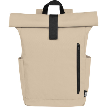 Logotrade Werbegeschenke das Foto: Byron 15,6" GRS RPET Roll-Top Rucksack 18 L