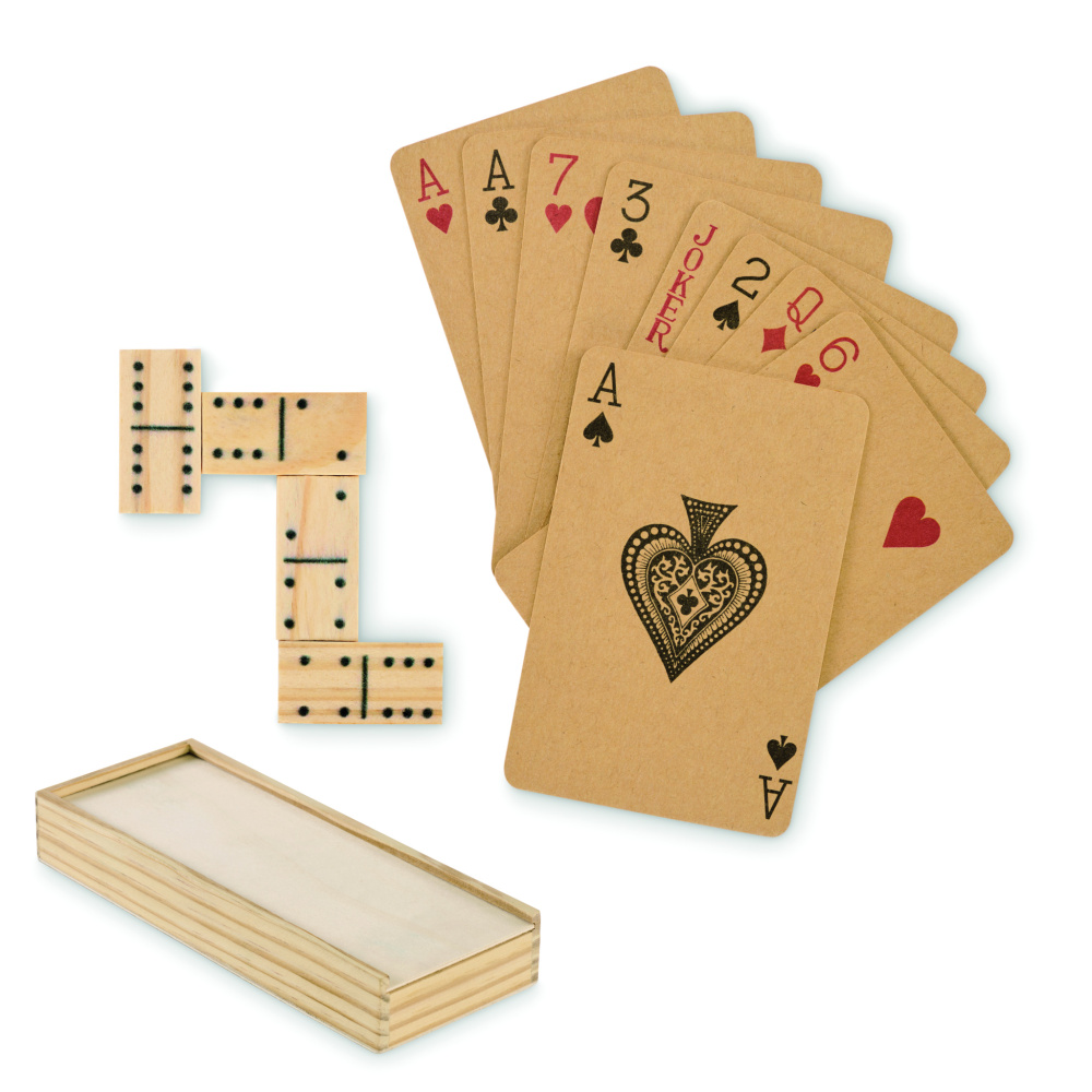 Logotrade werbemittel das Foto: Domino- und Spielkarten-Set