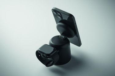 Logotrade Firmengeschenke das Foto: 3in1 kabellose Ladestation 15W