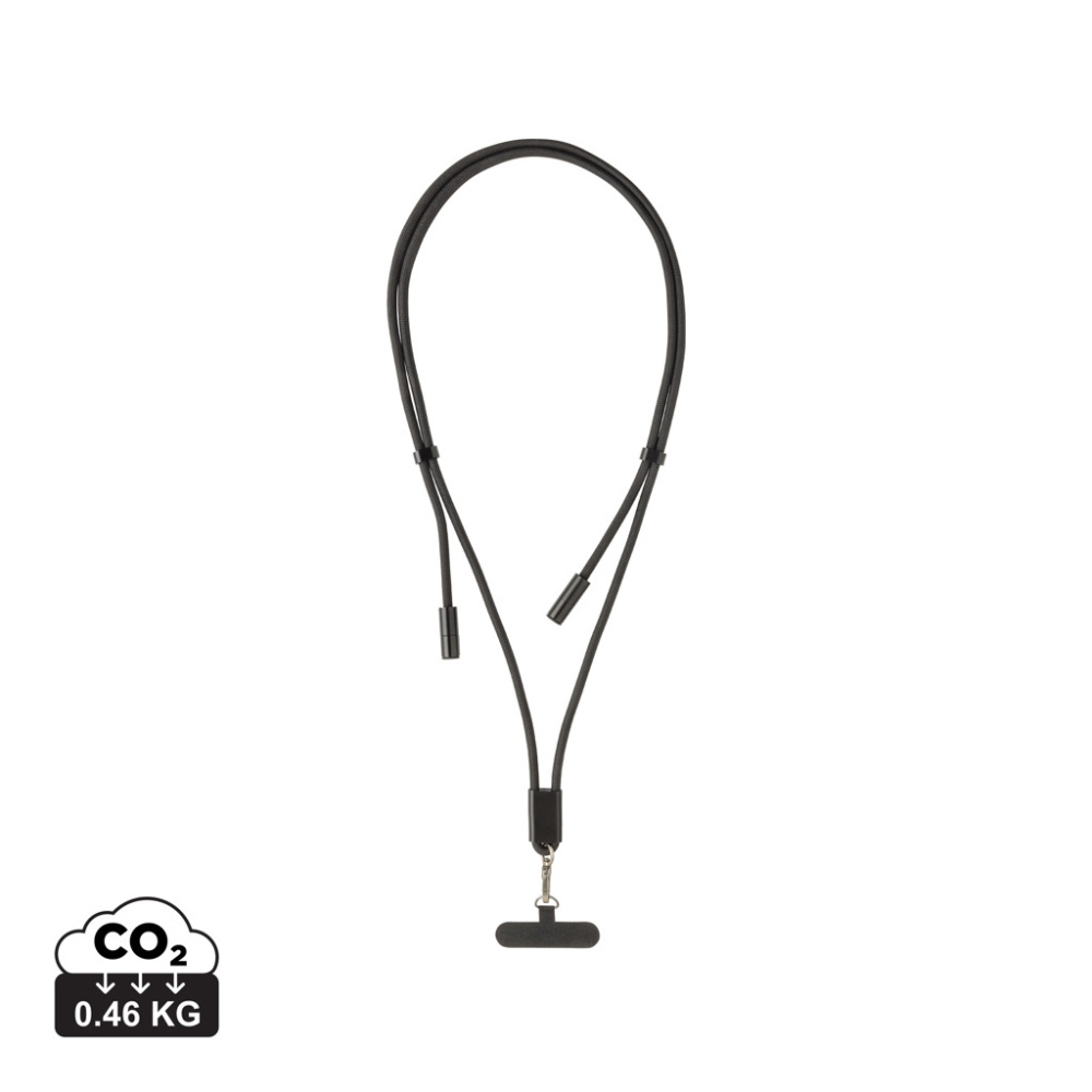 Logotrade Werbeartikel das Foto: LoopAmp verstellbares 60W Telefonkabel aus RCS rPET