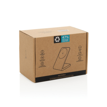 Logotrade Firmengeschenke das Foto: VoltPerch 15W magnetischer Wireless Charger aus RCS rec. ABS