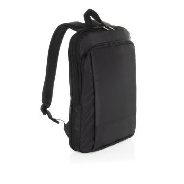 Logotrade Firmengeschenke das Foto: Flexpack Aware™ Expandable Slim RPET 15,6" Laptop-Rucksack