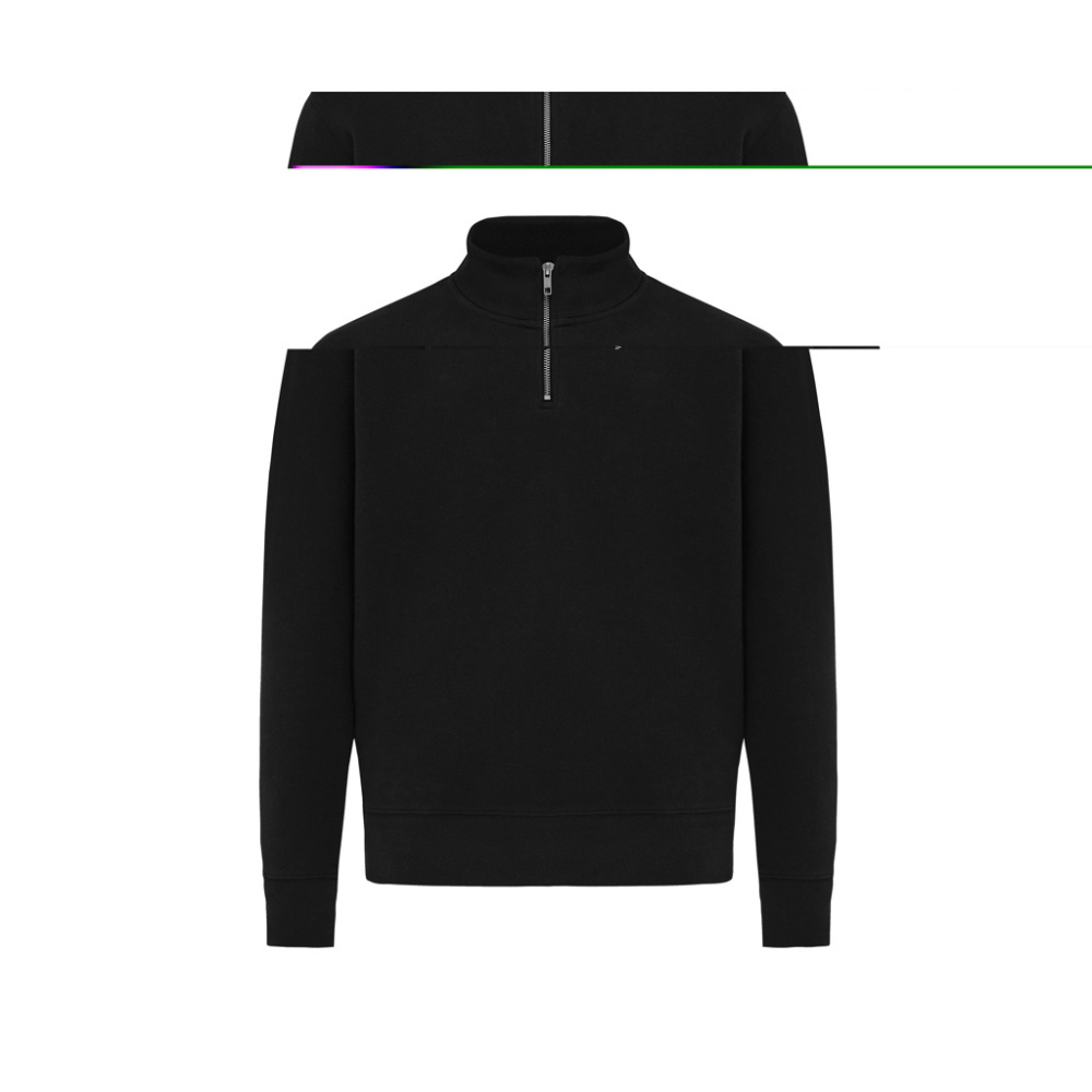Logotrade Firmengeschenke das Foto: IQONIQ Elgon Quarter-Zip-Sweater aus rec. Baumwolle