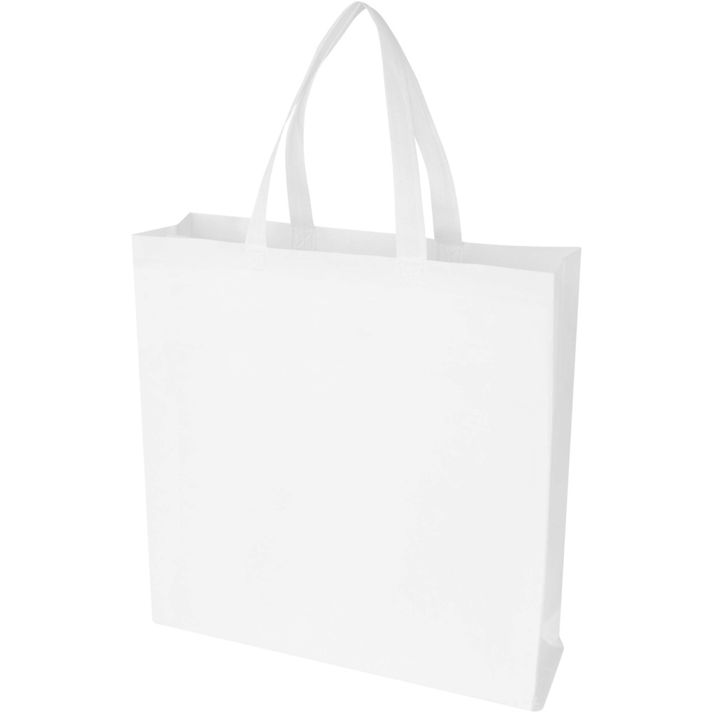 Logotrade Werbegeschenke das Foto: EcoSeal GRS-recycelte Nonwoven Tragetasche mit Zeitenfalten 12 L
