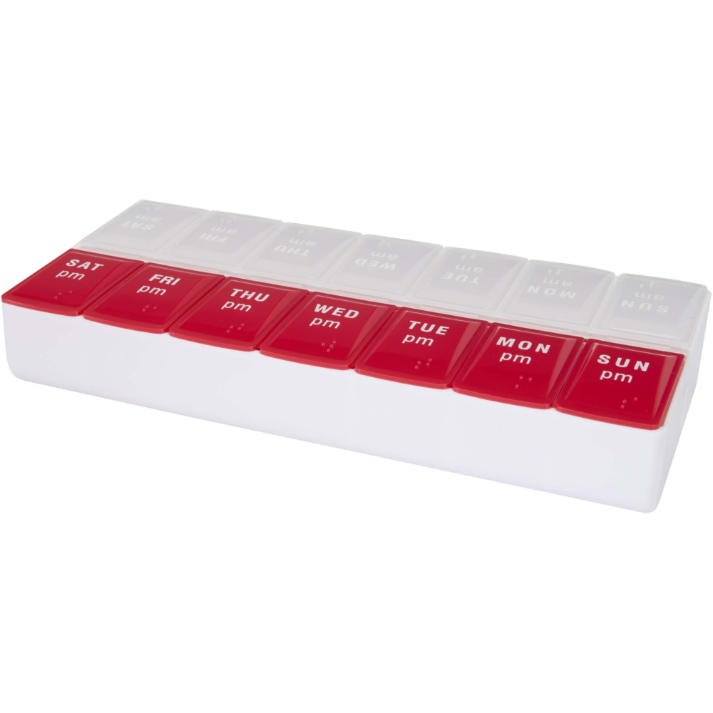 Logotrade Logogeschenke das Foto: Cycle 7 Tage Multivitamin Organisator für morgens und abends