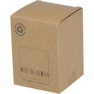 Logotrade Firmengeschenke das Foto: Hunor 3 W kabelloser Lautsprecher aus recyceltem Kunststoff