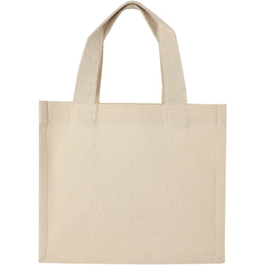Logotrade Werbegeschenke das Foto: Odessa 9 L Mini-Tragetasche mit Bodenfalte aus 220 g/m² GRS Recyclingbaumwolle