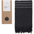 Originalhome Tuch 85 × 175 cm aus recyceltem Material, Schwarz