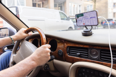 Logotrade Logogeschenke das Foto: Terra 360 Universal-Handyhalter aus RCS rec. Kunststoff