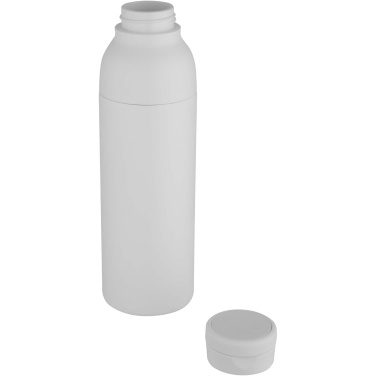 Logotrade Geschäftsgeschenke das Foto: Illuminate 650 ml RCS doppelwandige Isolierflasche aus recyceltem Edelstahl