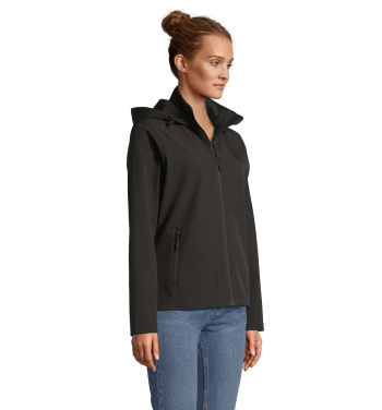Logotrade Firmengeschenke das Foto: RACE WOMEN HOODED JACKET