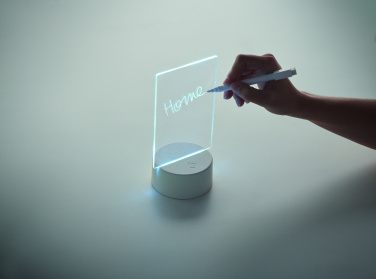 Logotrade werbemittel das Foto: Memoboard mit LED-Beleuchtung
