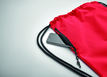 Logotrade Geschäftsgeschenke das Foto: Großer Beutel mit Kordelzug