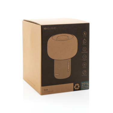 Logotrade Firmengeschenke das Foto: Lux 10W Lautsprecherlampe aus RCS recyceltem Kunststoff