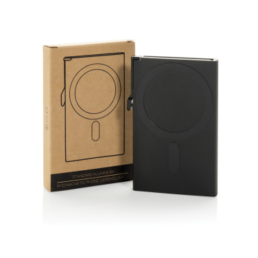 Logotrade Logogeschenke das Foto: Magnetischer RFID-Kartenhalter aus Aluminium für Smartphones