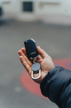 Logotrade Werbeartikel das Foto: Keyfinder Dual Schlüsselanhänger mit weltweiter Ortung