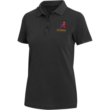 Logotrade Logogeschenke das Foto: Calgary Poloshirt für Damen im Washed Look, 200 g/m2