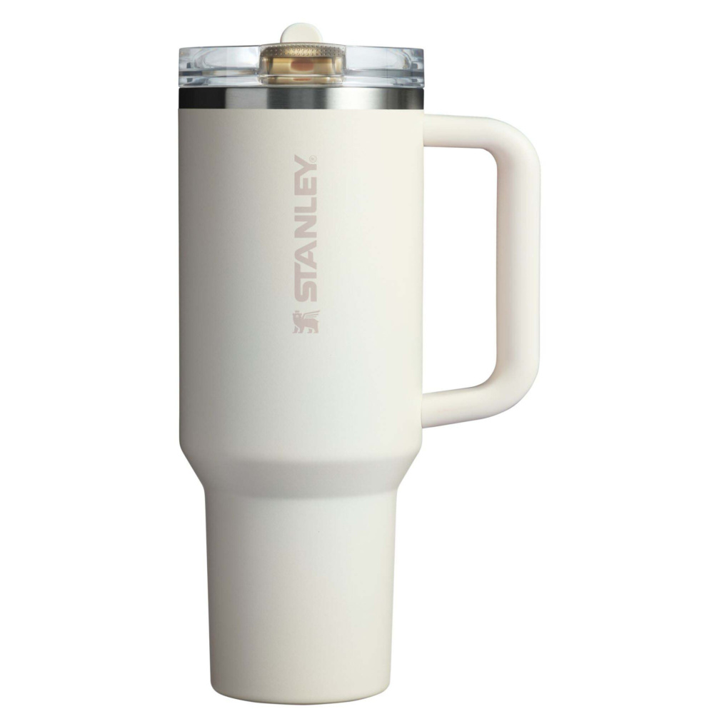 Logotrade werbemittel das Foto: Stanley Quencher® ProTour 1180 ml Thermobecher aus recyceltem Edelstahl mit Flip Strohhalm 