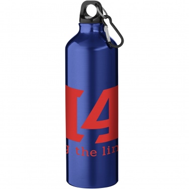 Logo trade advertising product photo of: Oregon 770 ml aluminium water bottle with carabiner