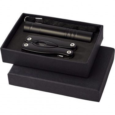 Logo trade promotional gifts picture of: Scout multi-function knife and LED flashlight set
